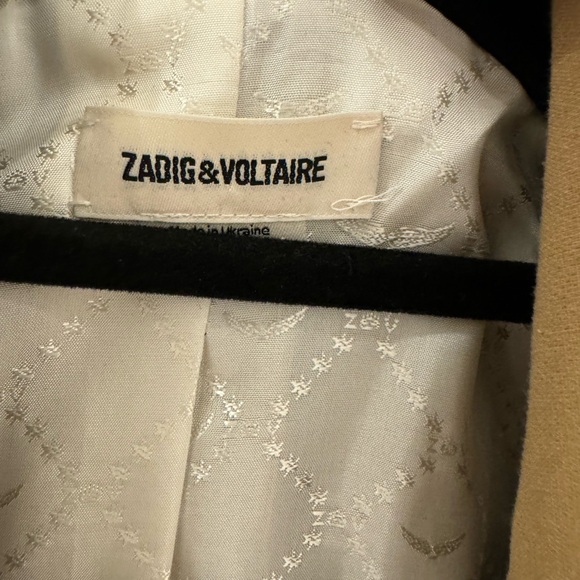 Zadig & Voltaire Viva Etoiles Star Strass Blazer Jacket Size 34 - Picture 3 of 13